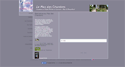 Desktop Screenshot of lemasdeschardons.com